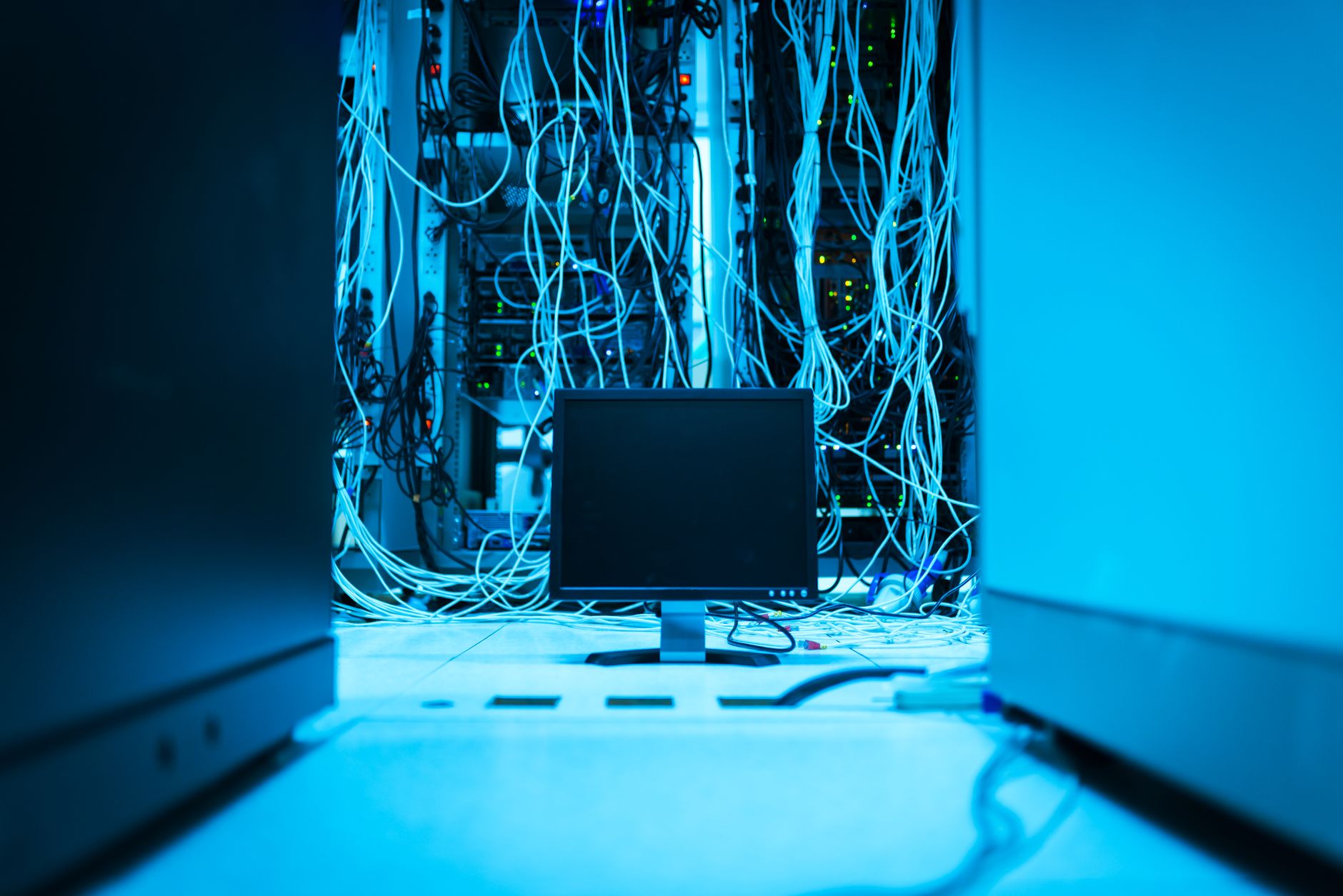 Inside Swedish LAN party room